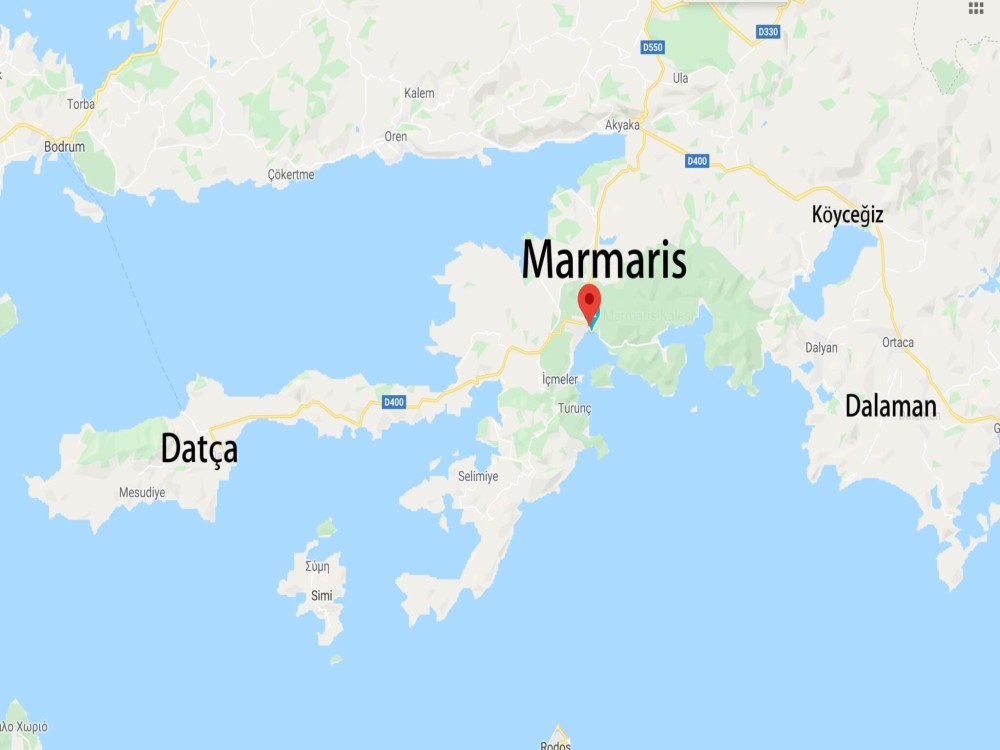 Is Marmaris in Europe or Asia?