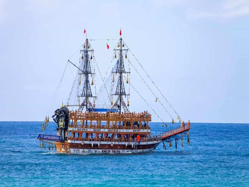 City of Side: Pirate Boat Trip with Lunch & Transfer | ®ExcursionMania
