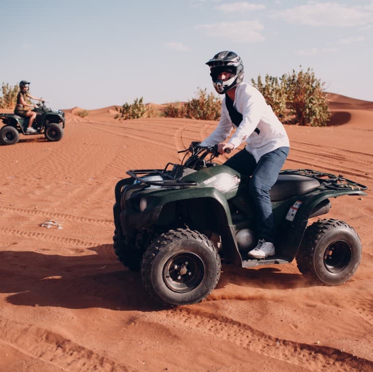 Dubai: Quad Bike Safari, Camels & Al Khayma Camp BBQ Dinner | ®ExcursionMania