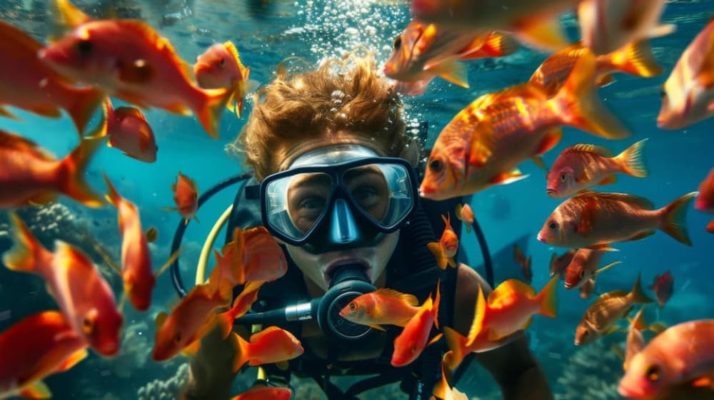 From Sharm: Ras Muhammed & White Island By Boat & intro Dive | ®ExcursionMania