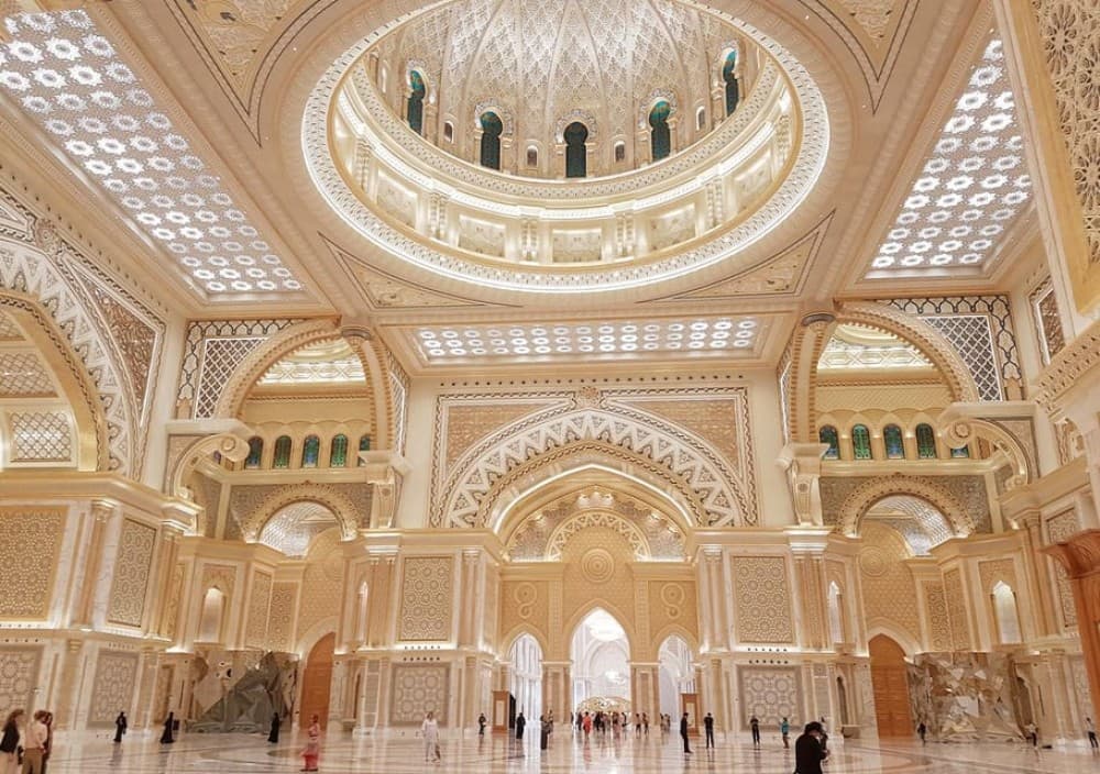 From Dubai: Abu Dhabi Sheikh Zayed Mosque and Qasr Al Watan | ®ExcursionMania