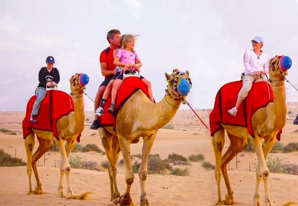 Dubai: Safari Quad Bike Camel Ride and Buffet Dinner | ®ExcursionMania