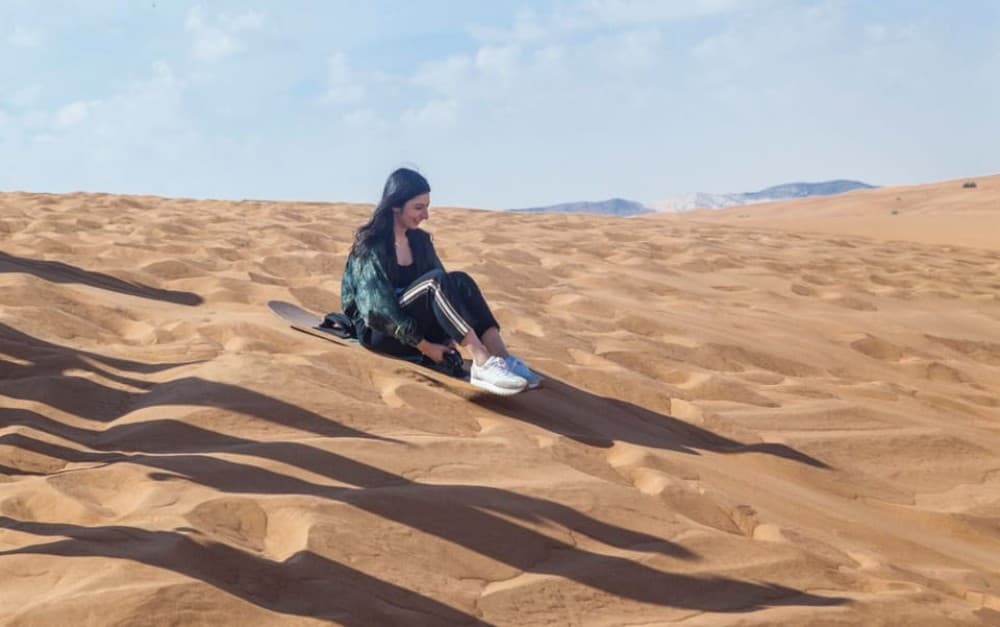 Dubai: Desert Safari Quad Bike Camel Ride and Sandboarding | ®ExcursionMania