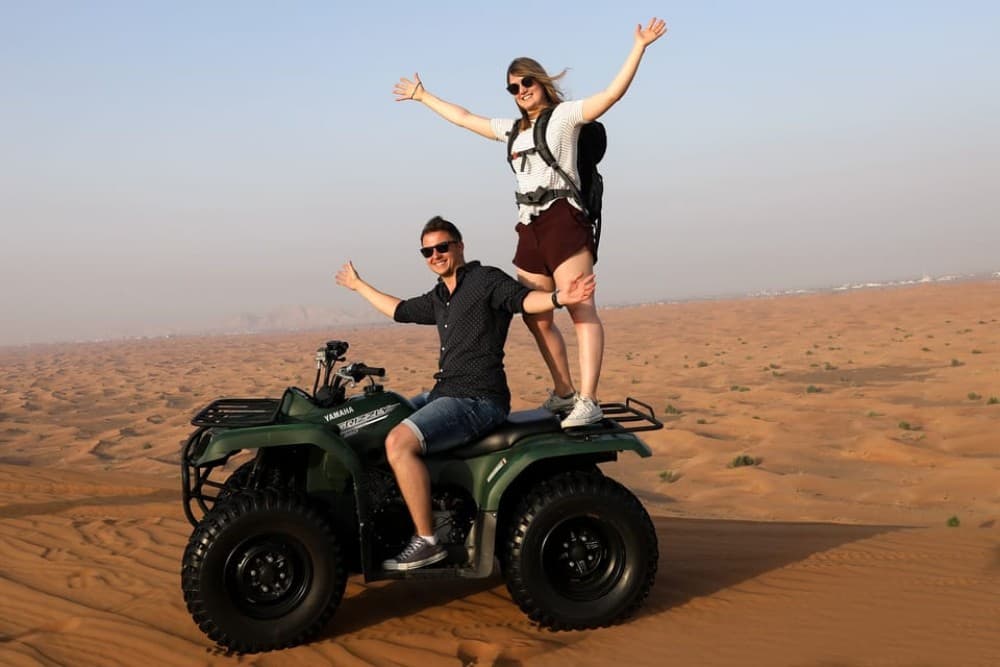 Dubai: Adventure Quad Bike Safari, Camel Ride & Refreshments | ®ExcursionMania