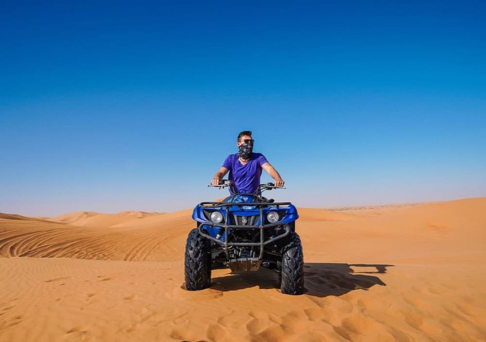 Dubai: Adventure Quad Bike Safari, Camel Ride & Refreshments | ®ExcursionMania