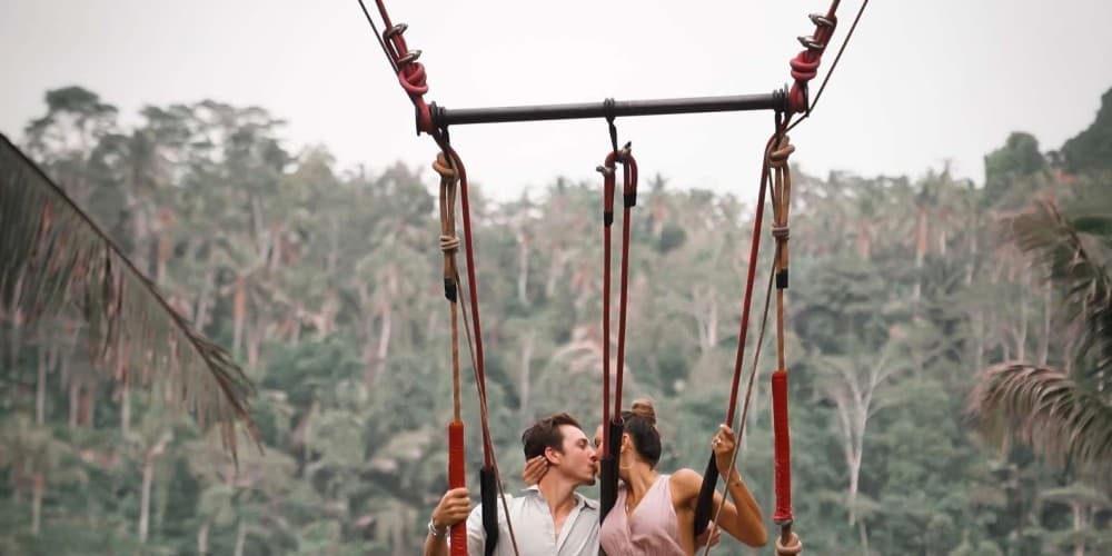 Ubud: Monkey Forest Sanctuary  Jungle Swing HalfDay Tour | ®ExcursionMania