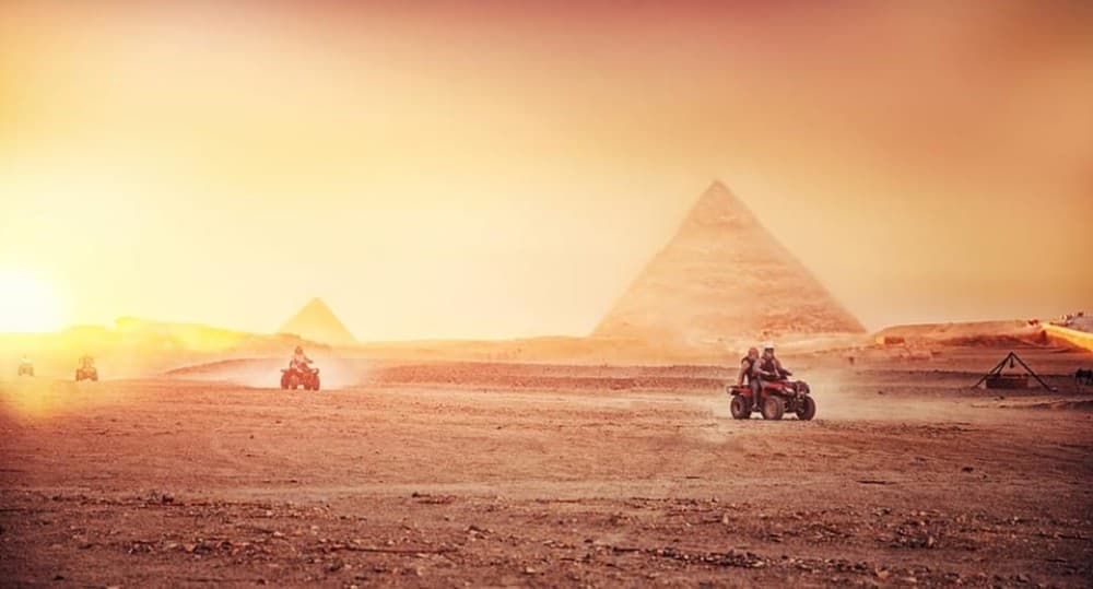 Cairo: Quad Bike Adventure at Giza Pyramids W Camel Ride | ®ExcursionMania