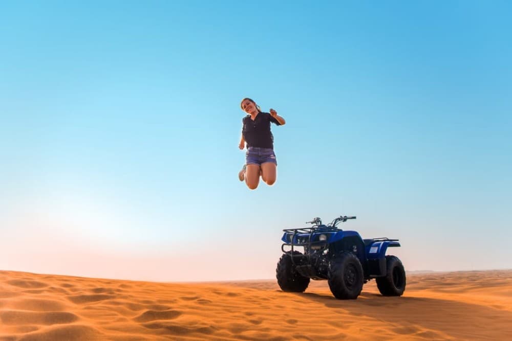 Dubai: Red Dunes Quad Bike, Dune Buggy, Camel & Refreshments | ®ExcursionMania