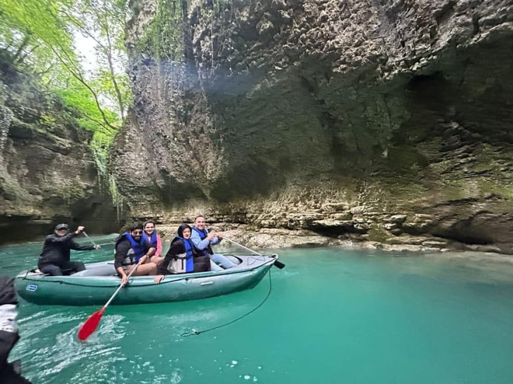 From Kutaisi:Canyons and caves tour with transfer to Tbilisi | ®ExcursionMania