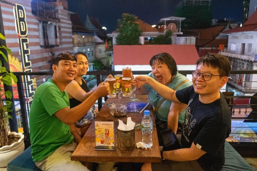 Phnom Penh: Evening Food Tour with Drinks & Tuk Tuk Included | ®ExcursionMania