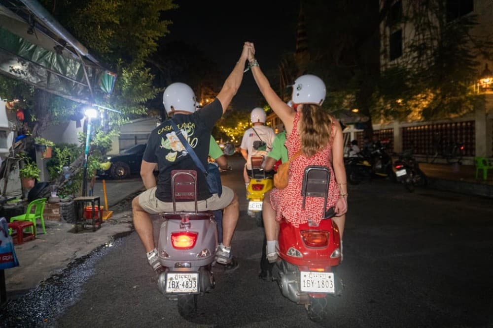 Phnom Penh Night Foodie Vespa Tour | ®ExcursionMania