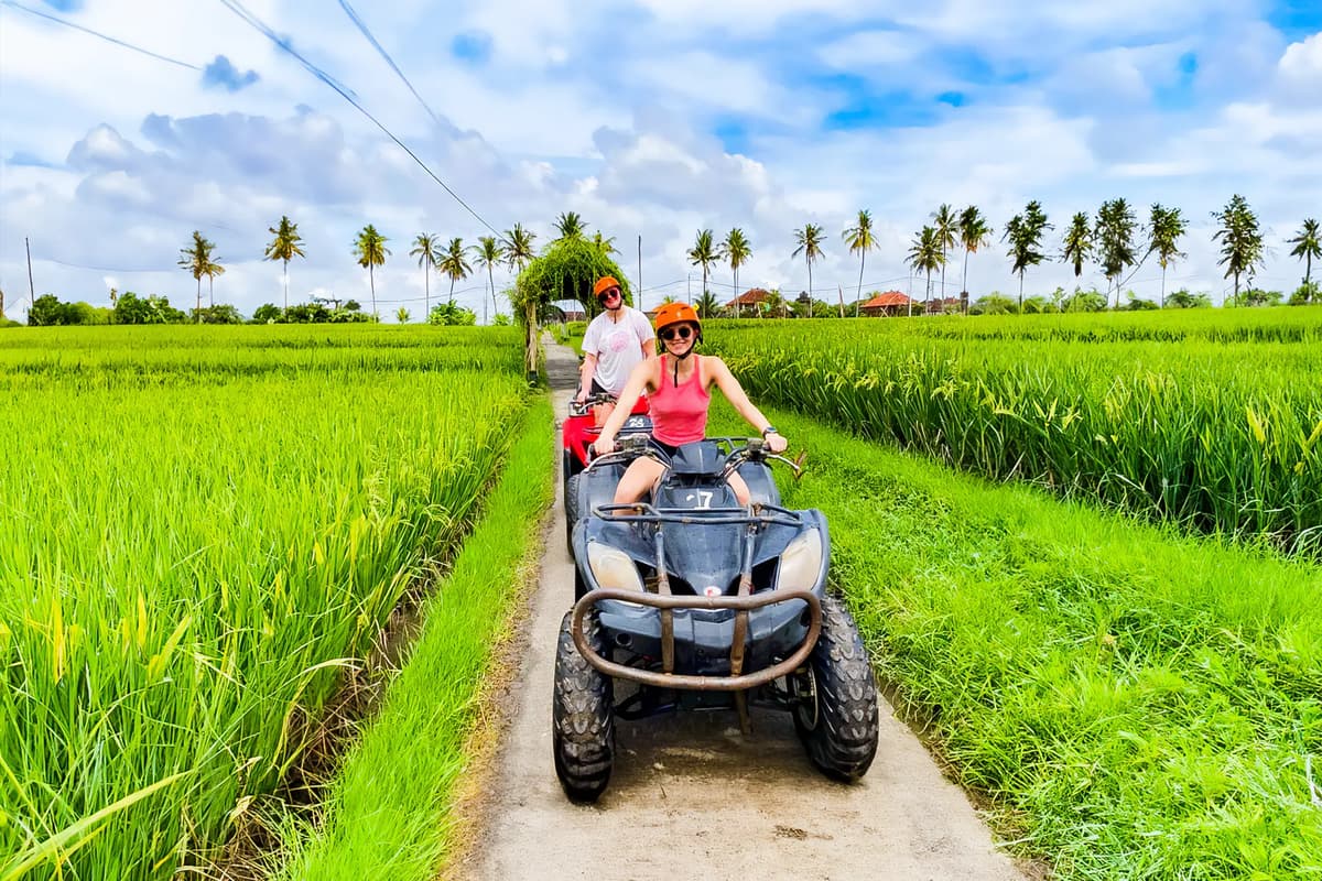 Gorilla Cave ATV Bali Ubud, Monkey Forest, Temple, and Lunch | ®ExcursionMania