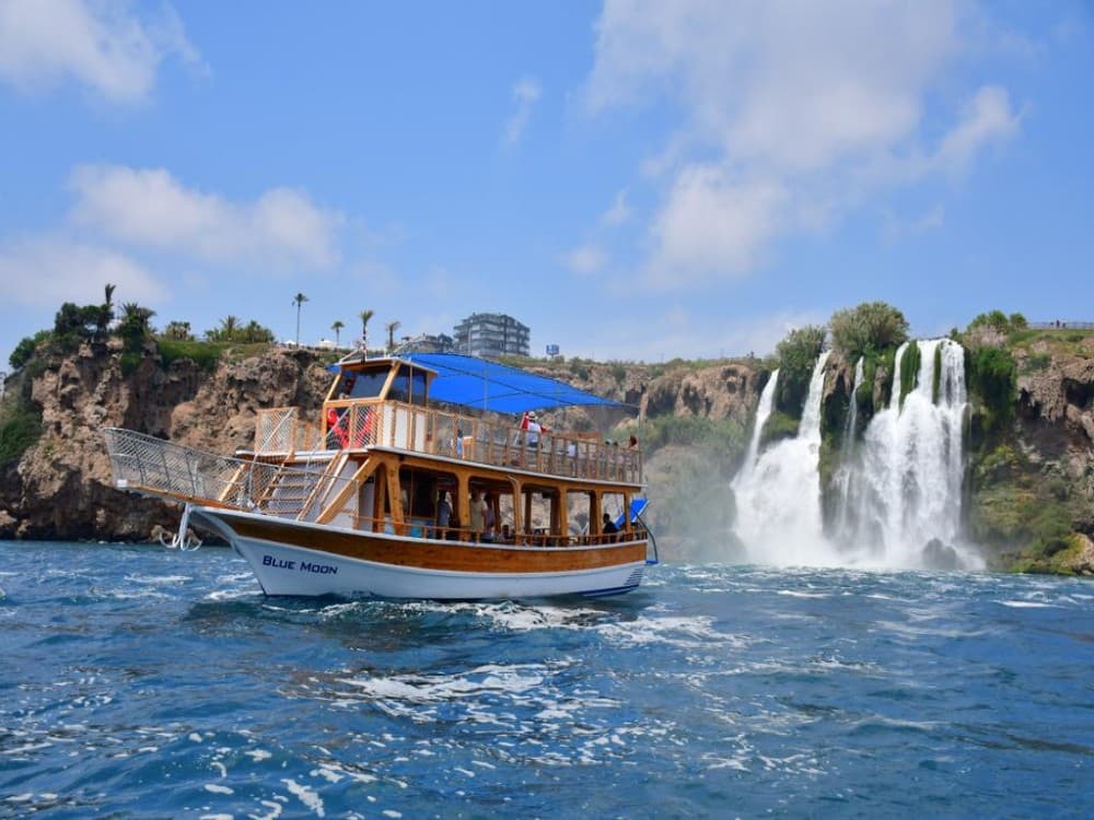 From Antalya: Waterfall Boat Trip with Lunch | ®ExcursionMania