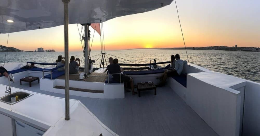 Lisbon: Private Catamaran Charter for up to 18-People | ®ExcursionMania
