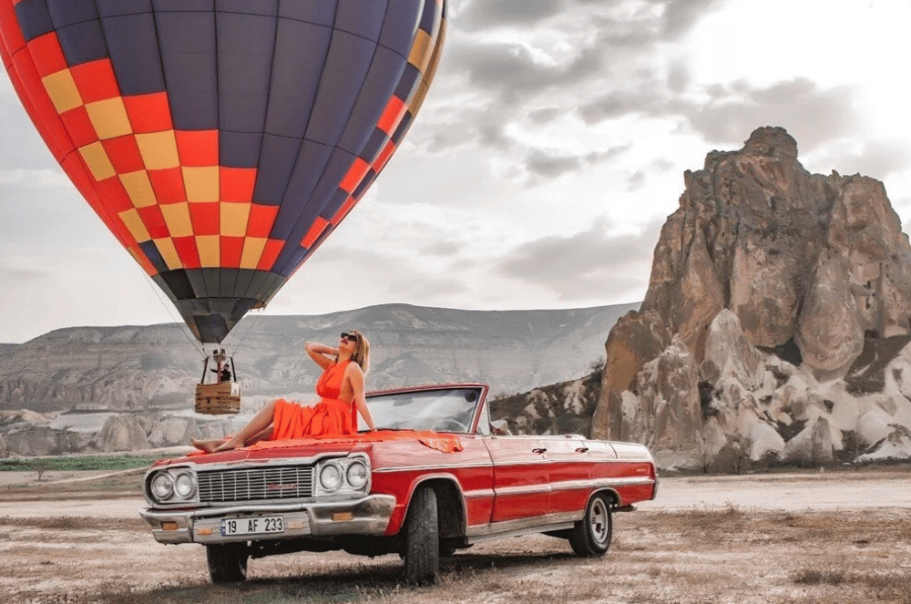 Cappadocia Classic Car Tour & Photoshoot & 1 Rental Dress | ®ExcursionMania