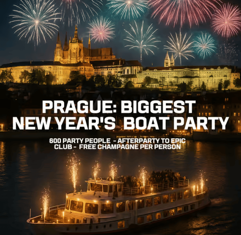 Prague: New Years VIP Boat Party  EPIC Club | ®ExcursionMania