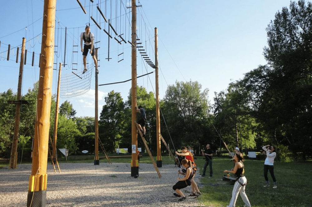 Half-Day Low-Ropes and High-Rope Challenge Course in Prague | ®ExcursionMania