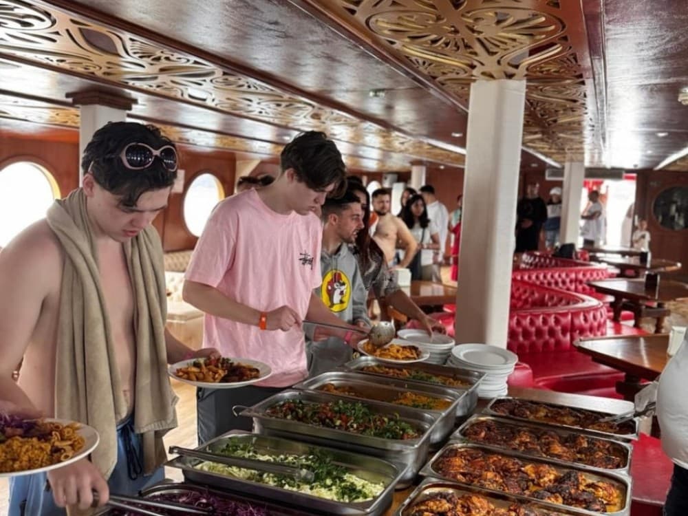 From Antalya: Gonster All Inclusive Pirate Boat Trip W/Hotel Transfers | ®ExcursionMania
