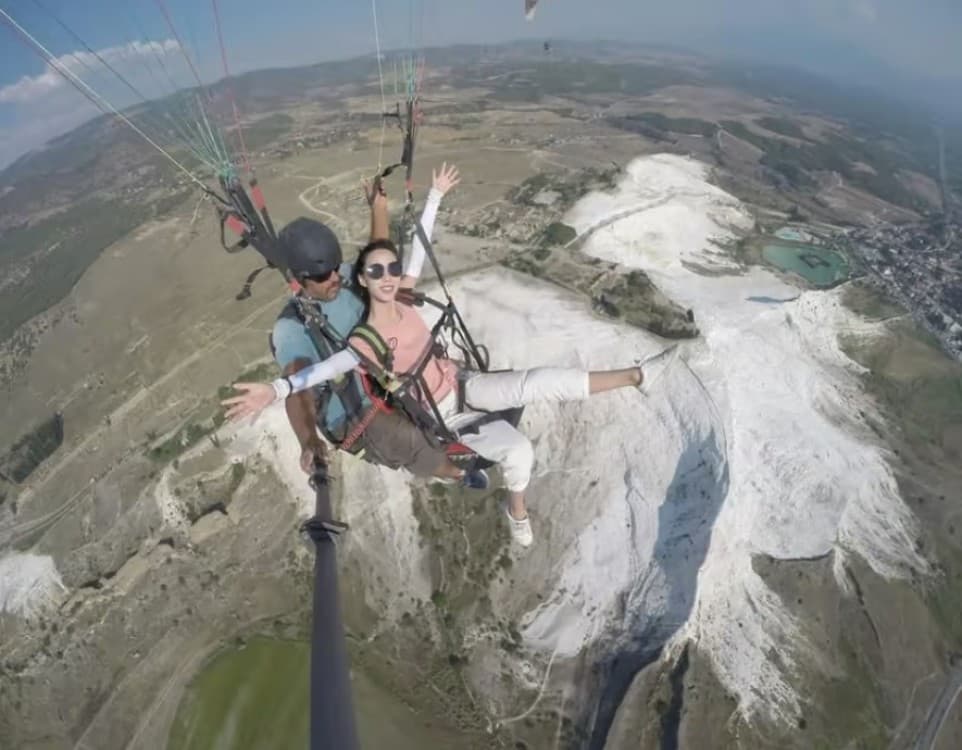 Pamukkale: Tandem Paragliding with Ancient Hierapolis Views | ®ExcursionMania