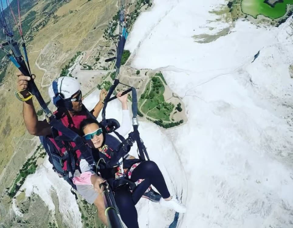 Pamukkale: Tandem Paragliding with Ancient Hierapolis Views | ®ExcursionMania