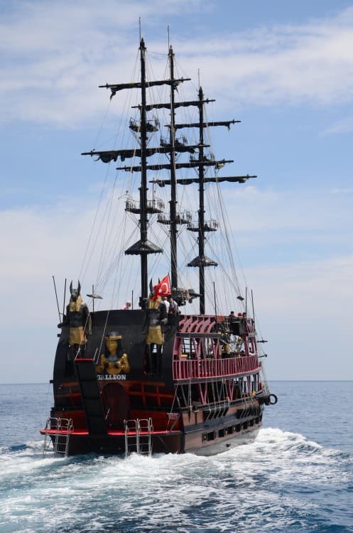 From Antalya: Galleon Pirate Boat Trip Full-Day Fun | ®ExcursionMania