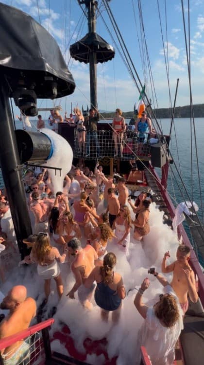 From Antalya: Galleon Pirate Boat Trip Full-Day Fun | ®ExcursionMania
