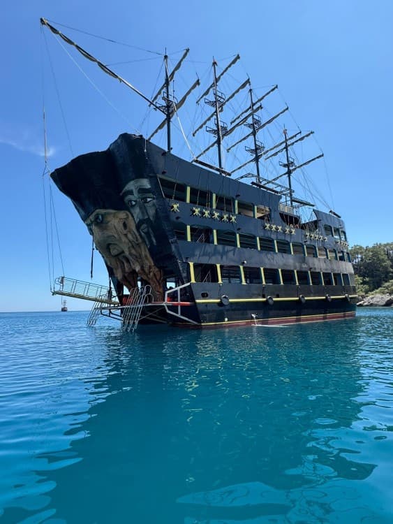 Red Dragon Pirate Boat From Antalya: Secret Bays & Coastal Gems | ®ExcursionMania