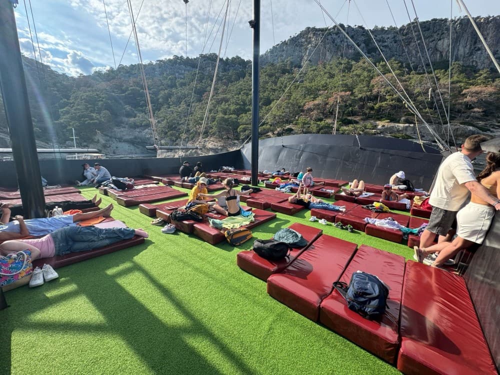 Red Dragon Pirate Boat From Antalya: Secret Bays & Coastal Gems | ®ExcursionMania