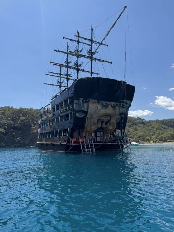 Red Dragon Pirate Boat From Antalya: Secret Bays & Coastal Gems | ®ExcursionMania