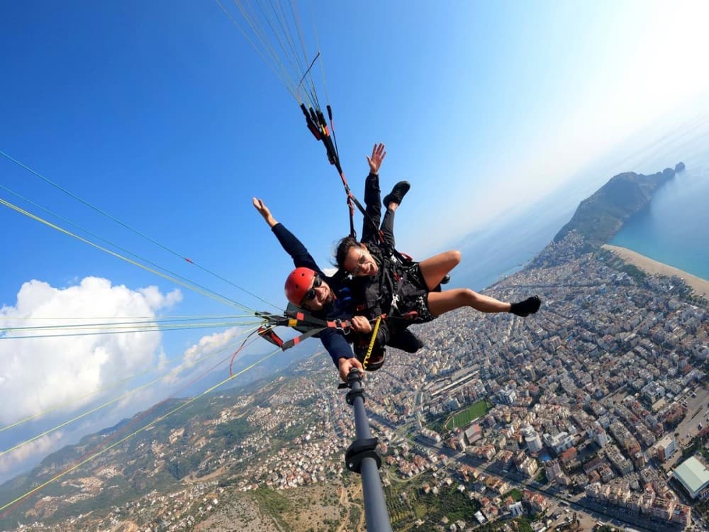 Side: Alanya Tandem Paragliding w/ Cleopatra Beach Visit | ®ExcursionMania