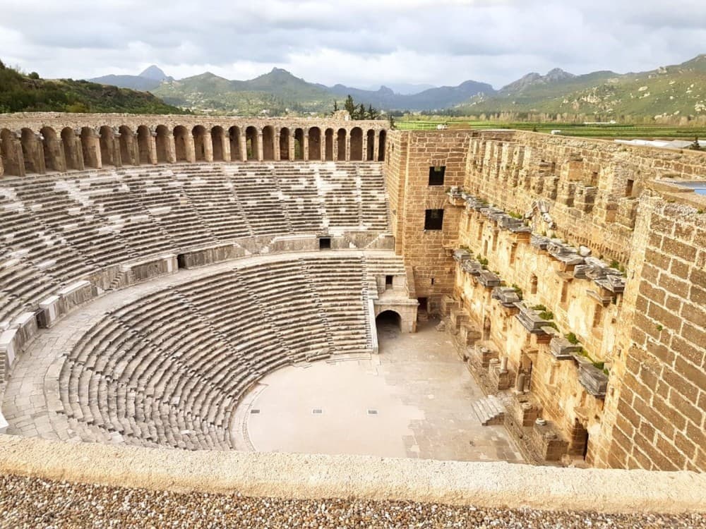 From Alanya: Side Aspendos & Manavgat Waterfall Tour | ®ExcursionMania