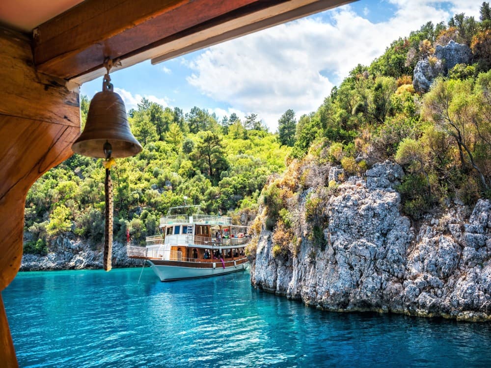 Marmaris: Cleopatra Island Boat Cruise with Lunch and Transfer | ®ExcursionMania