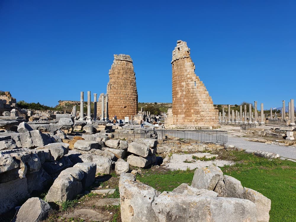 From Belek: Ancient Roman Sites Tour With Waterfall Visit | ®ExcursionMania