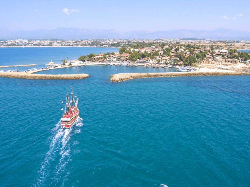 Blue Lagoon Boat Tour in Side with Soft Drinks & Lunch | ®ExcursionMania
