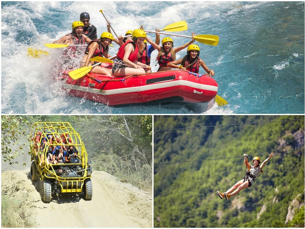 Antalya: Antalya Combo Tour With Monster Jeep, Rafting, & Zipline | ®ExcursionMania