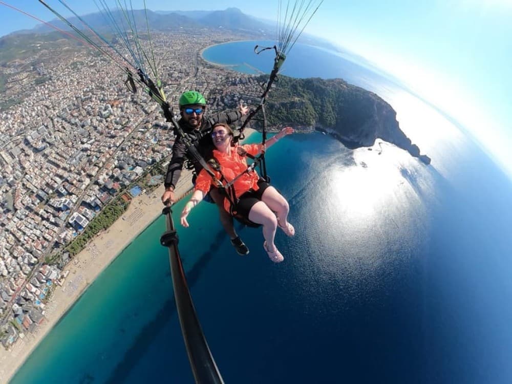 Antalya Paragliding to Alanya with Cable Car Ride | ®ExcursionMania