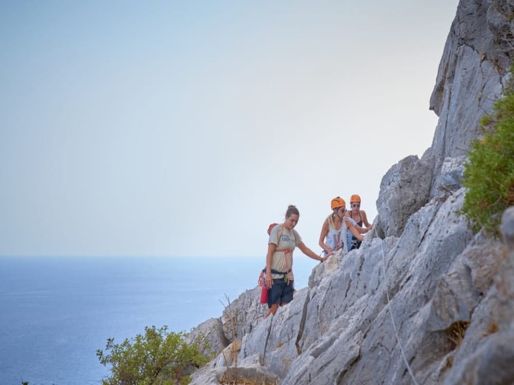 Rhodes: Ladiko Bay Rock Climbing and Rappelling Experience | ®ExcursionMania