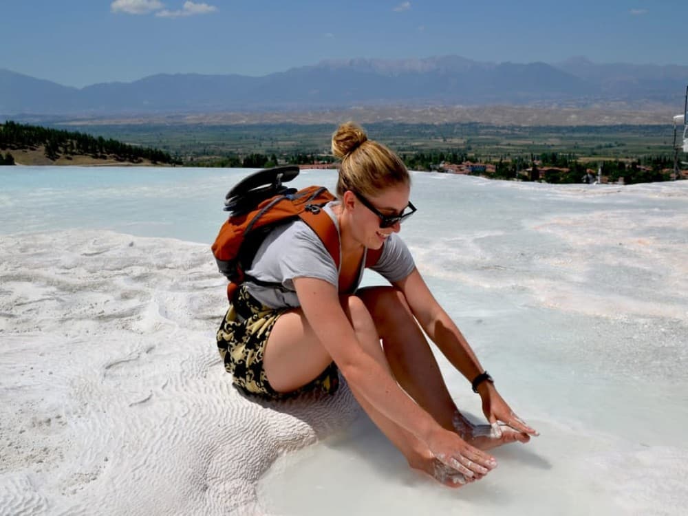 Istanbul: Istanbul: Full-Day Private Pamukkale and Hierapolis Tour By Plane | ®ExcursionMania