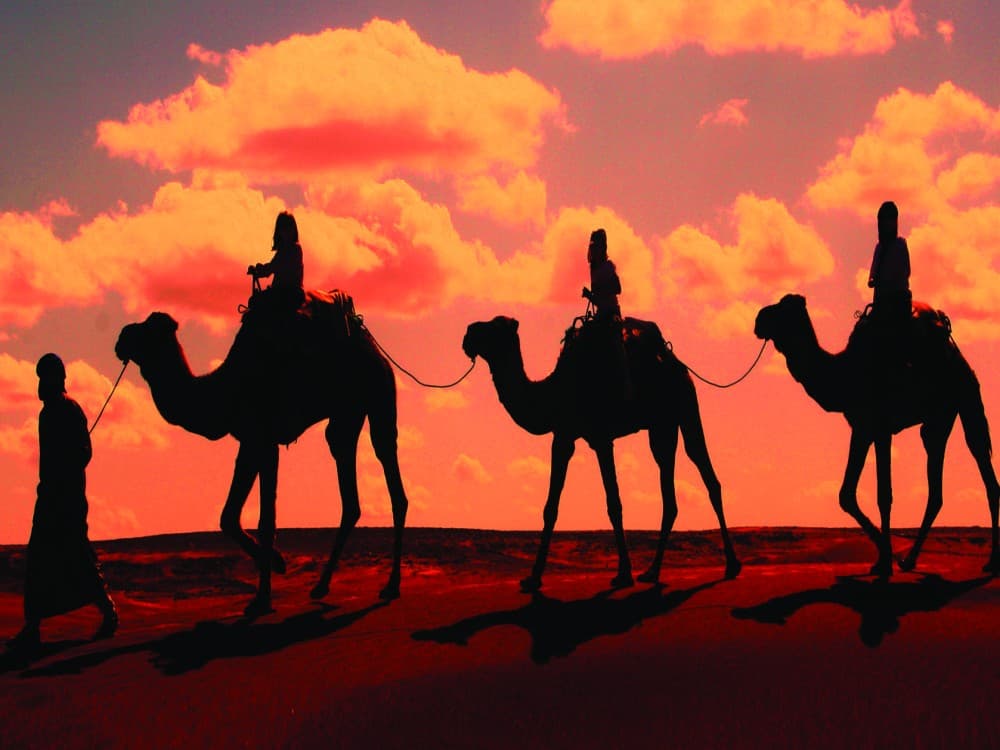 Agafay Desert: Sunset Camel Ride & Moroccan Dinner with Pool | ®ExcursionMania