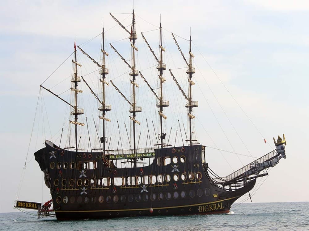 From City of Side: Big Kral Pirate Boat Trip w/ Soft Drinks & Lunch | ®ExcursionMania