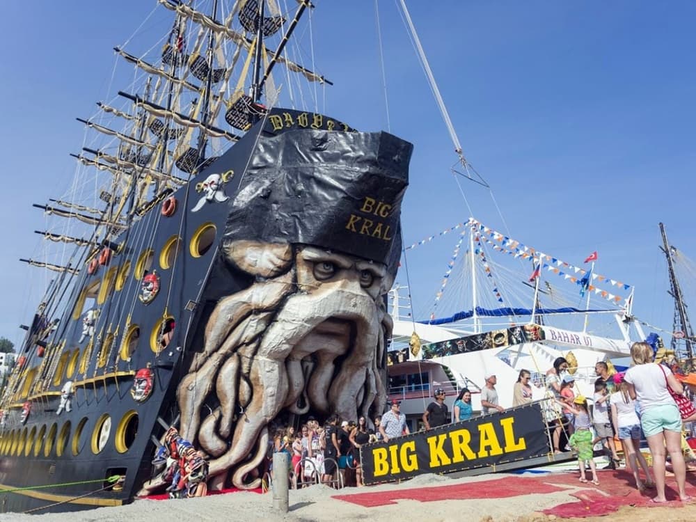 From City of Side: Big Kral Pirate Boat Trip w/ Soft Drinks & Lunch | ®ExcursionMania