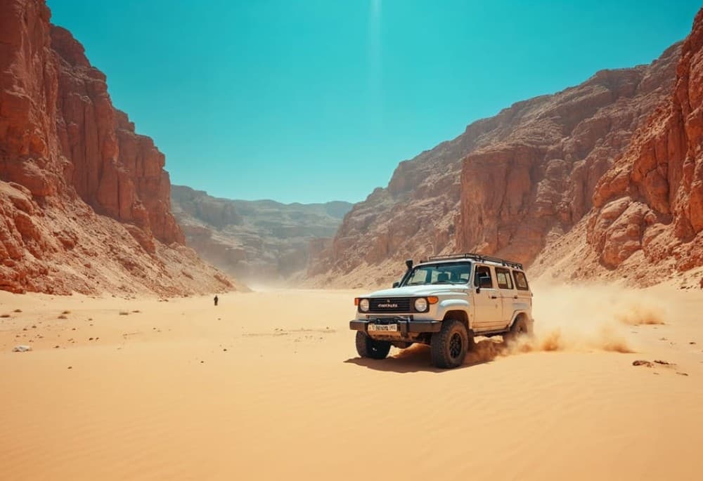 Sharm El-Sheikh: Jeep Adventure to Blue Hole Canyon & Dahab | ®ExcursionMania