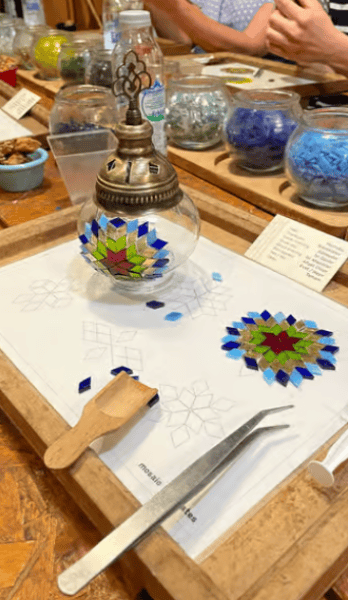 Mosaic Lamp Making Workshop in Istanbul with Drinks & Snacks | ®ExcursionMania
