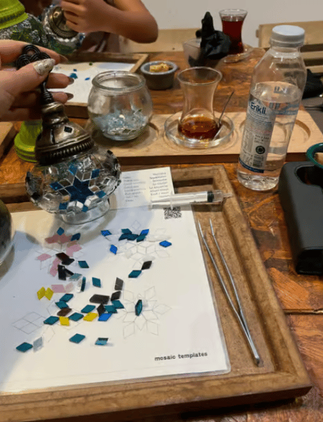 Mosaic Lamp Making Workshop in Istanbul with Drinks & Snacks | ®ExcursionMania