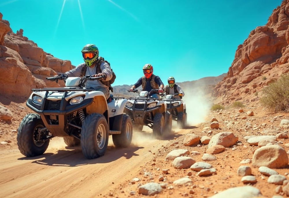Hurghada: Desert Quad Bike and Buggy Adventure with BBQ | ®ExcursionMania