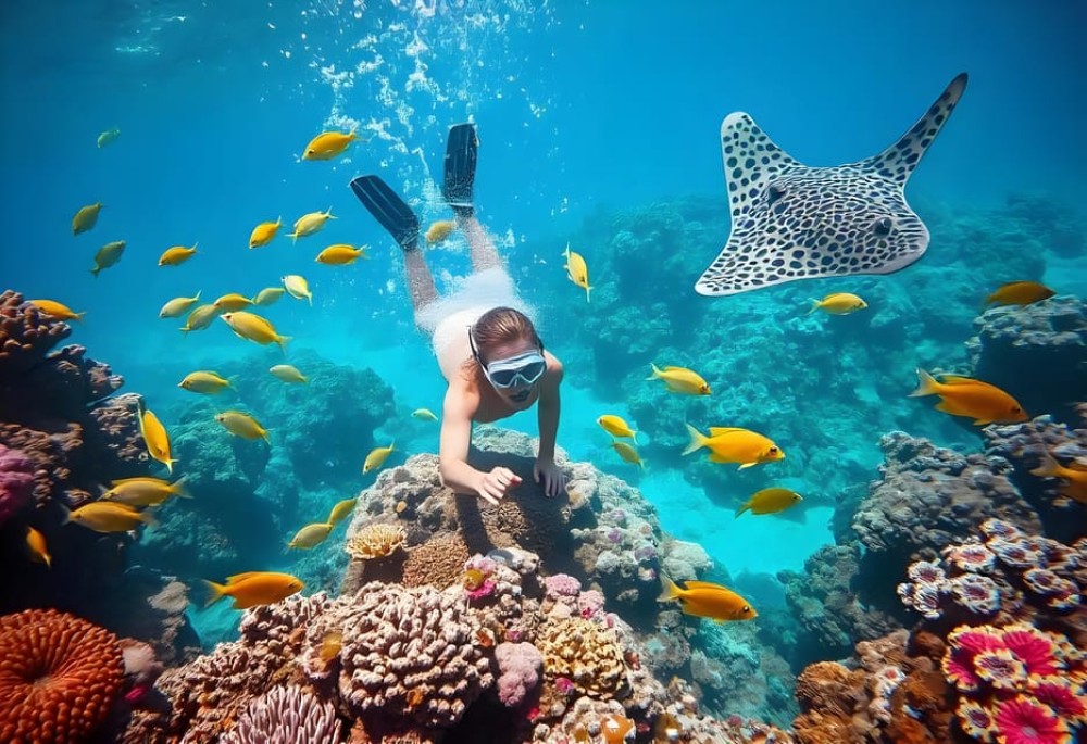 Hurghada: Orange Bay Day Trip with Water Sports and Lunch | ®ExcursionMania