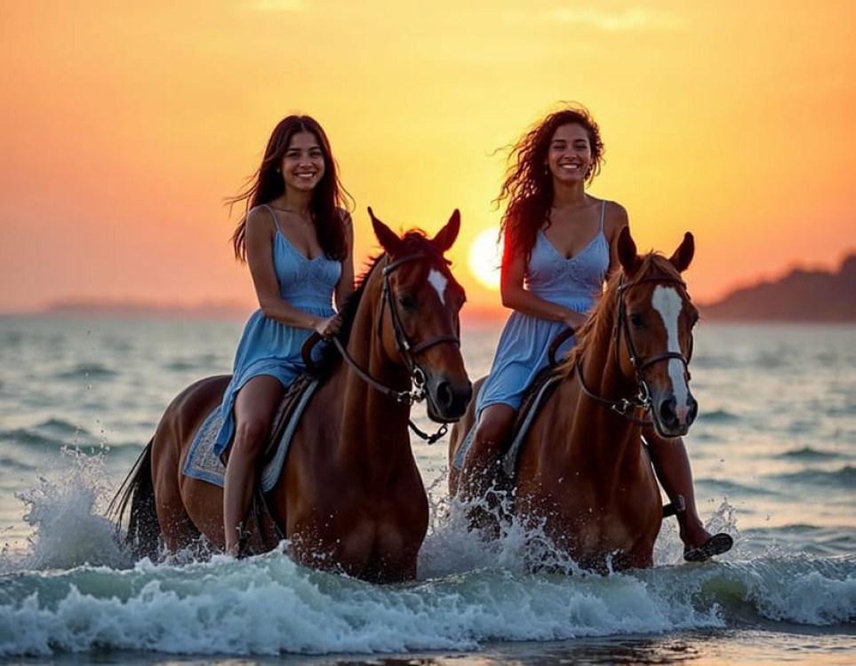 El Gouna: Desert & Sea Horse Riding with Swimming | ®ExcursionMania