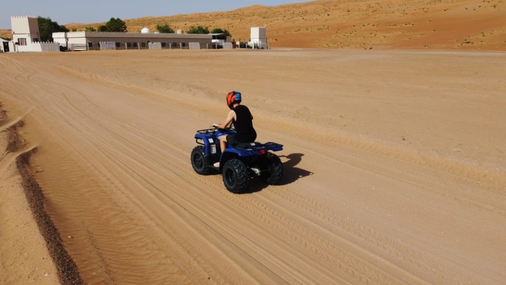 Muscat: Desert Quad Bike & Wadi Bani Khalid Tour | ®ExcursionMania