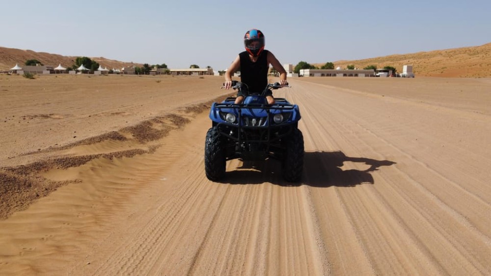 Muscat: Desert Quad Bike & Wadi Bani Khalid Tour | ®ExcursionMania