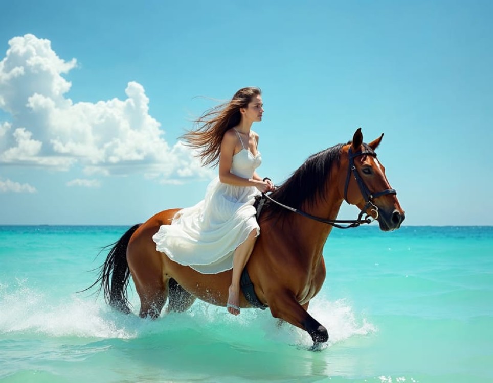 Hurghada: Red Sea & Desert Horse Riding Tour with Swimming | ®ExcursionMania